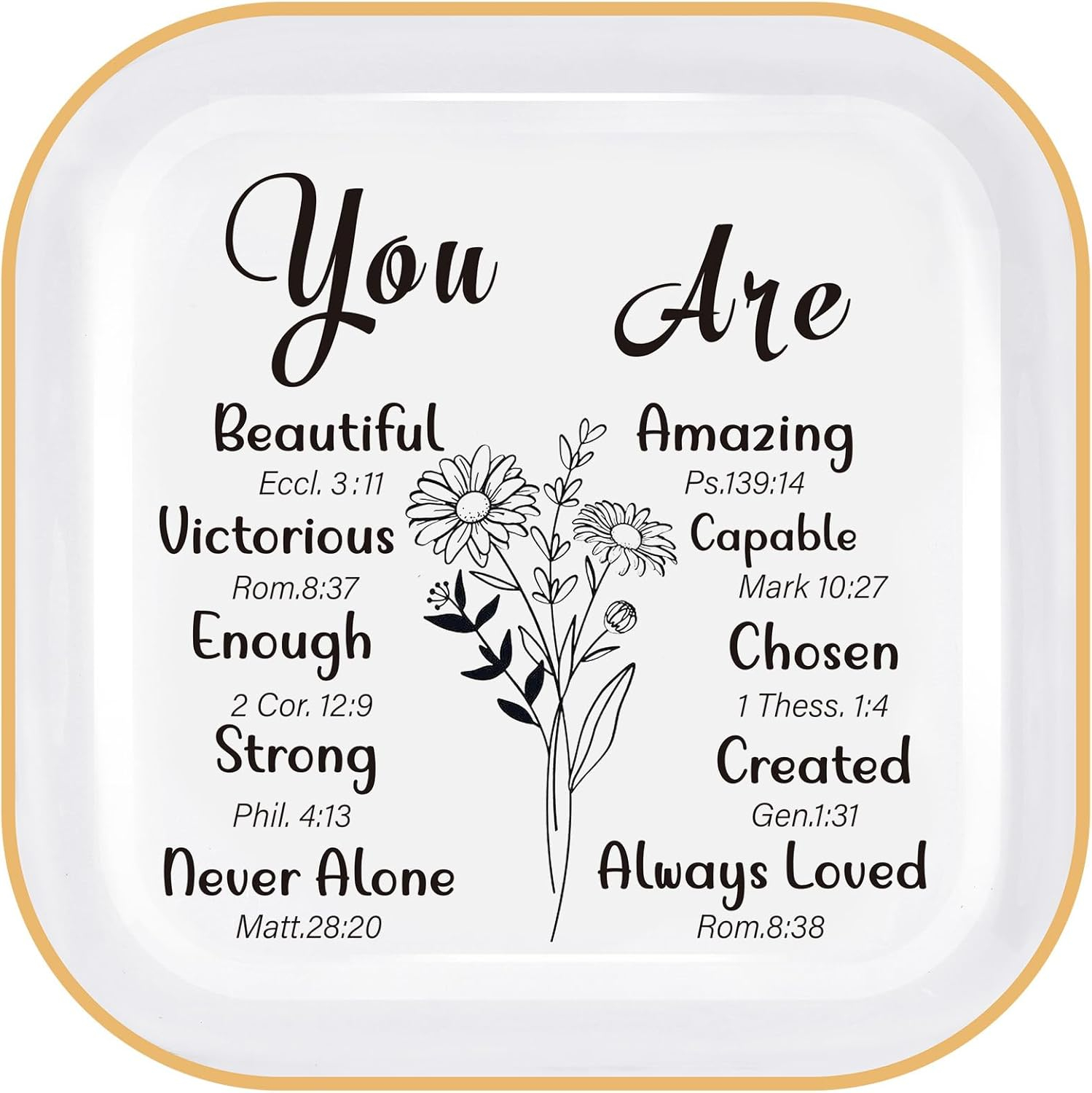 Bible Verse Ring Trinket Dish