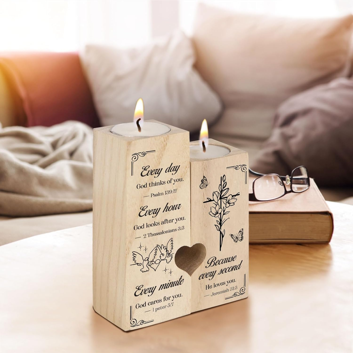 Christian Candle – Inspirational Gift with Scripture - Image 6