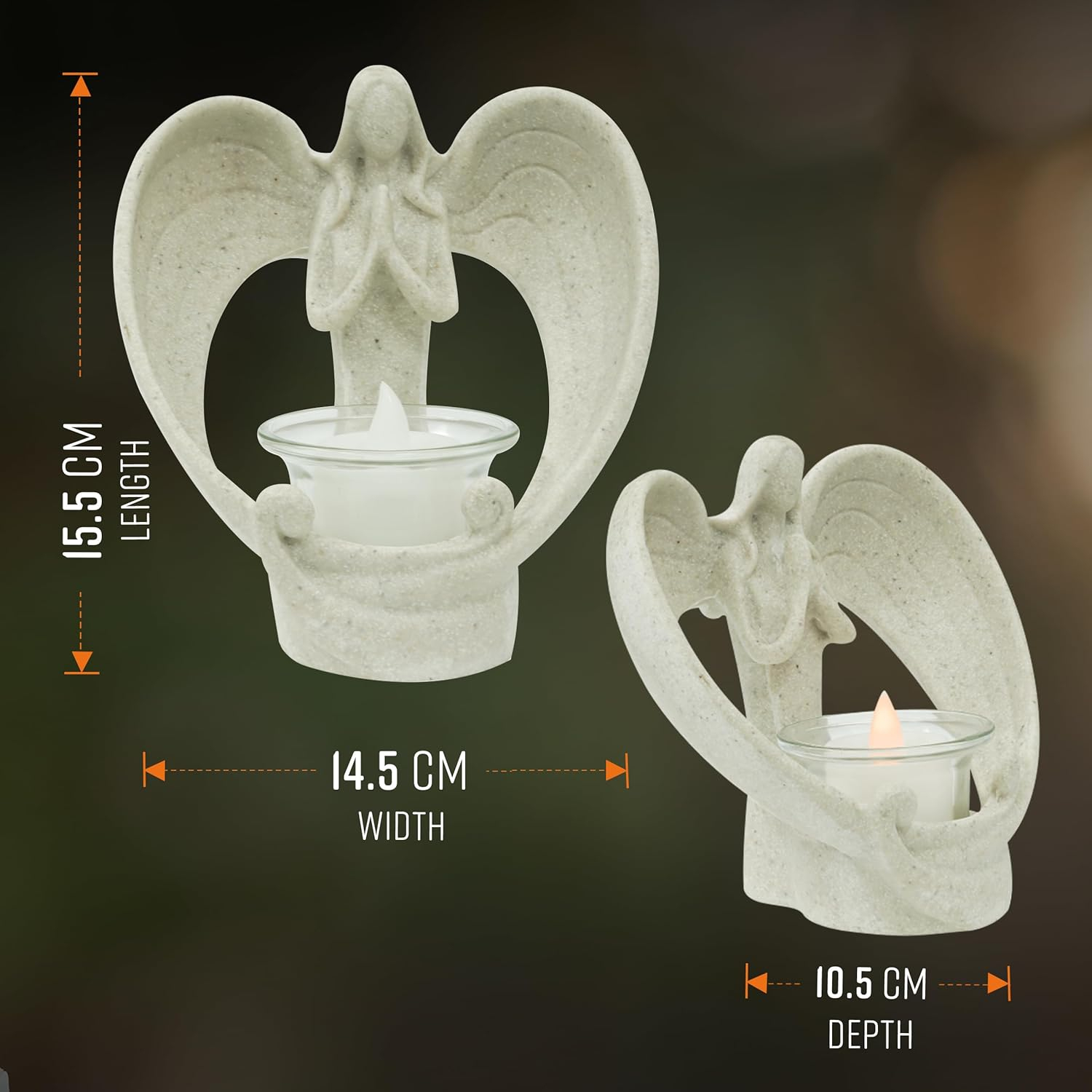 Guardian Angel Candle Holders - Tea Lights Candles & Holders - Image 7