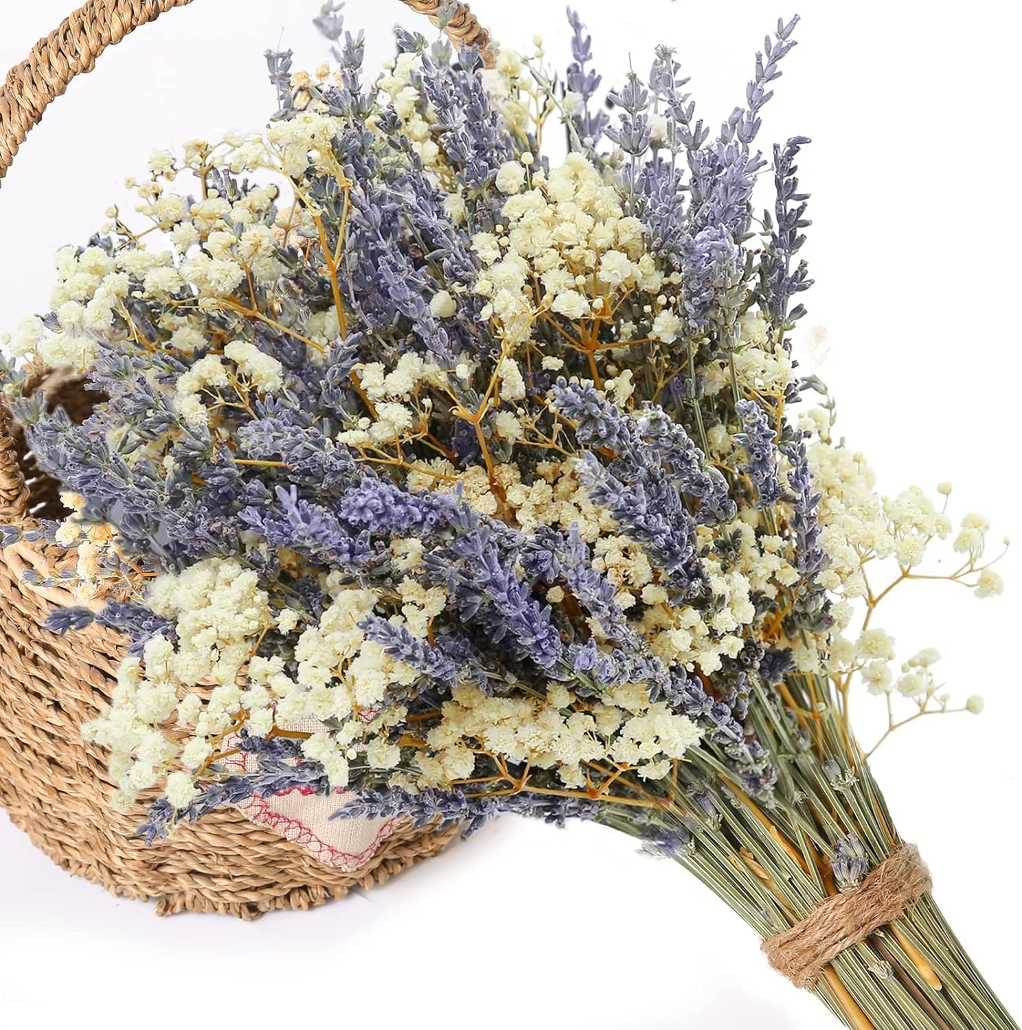 Dried Lavender and Baby’s Breath Flowers