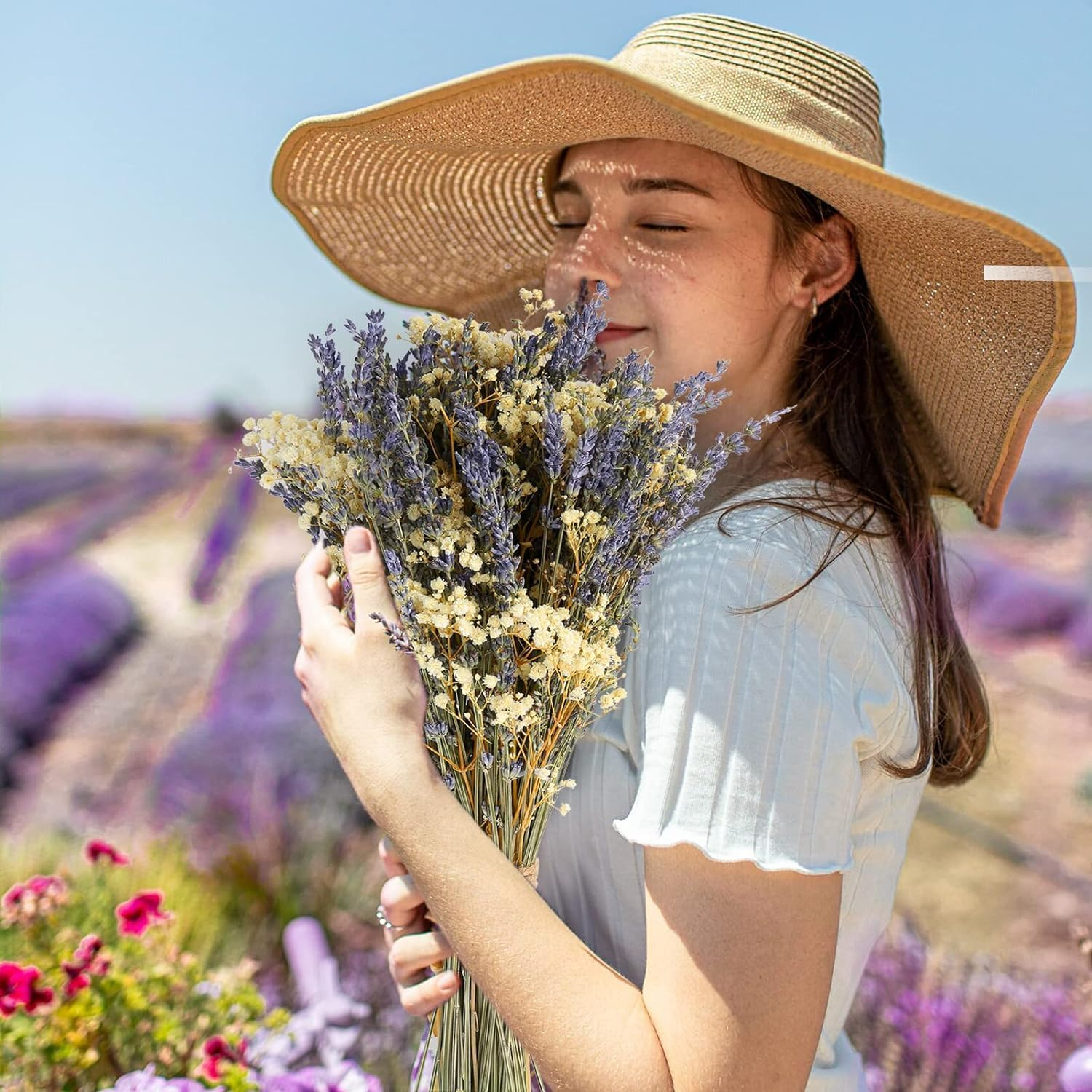 Dried Lavender and Baby’s Breath Flowers - Image 2