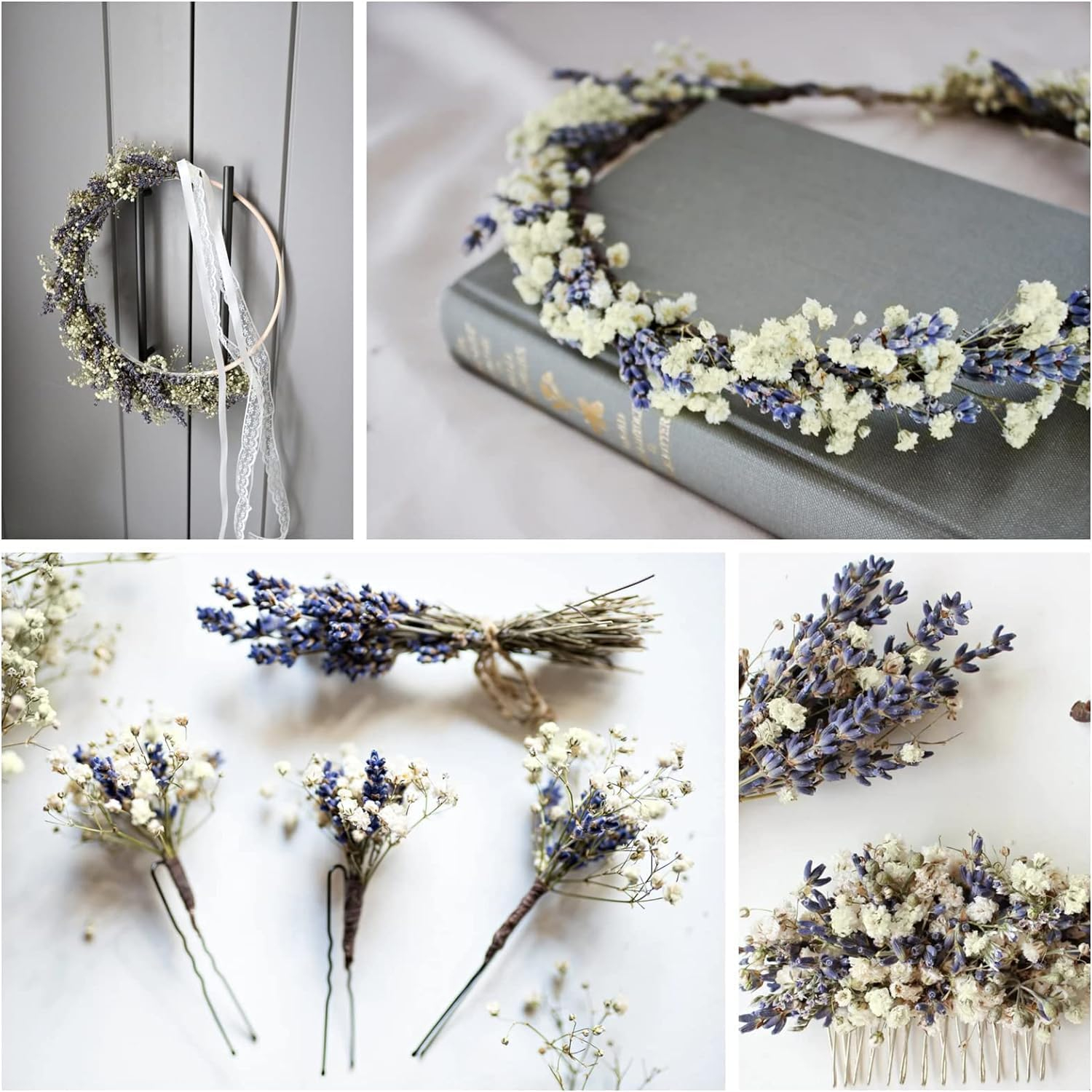 Dried Lavender and Baby’s Breath Flowers - Image 3