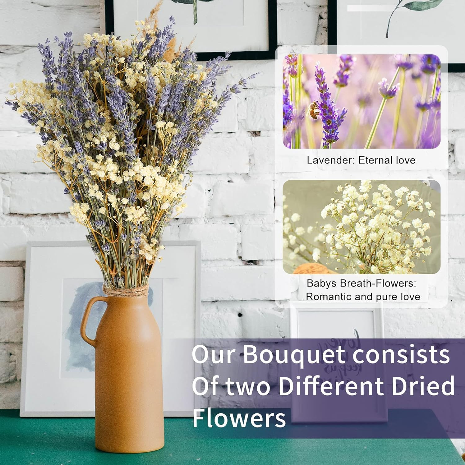 Dried Lavender and Baby’s Breath Flowers - Image 4