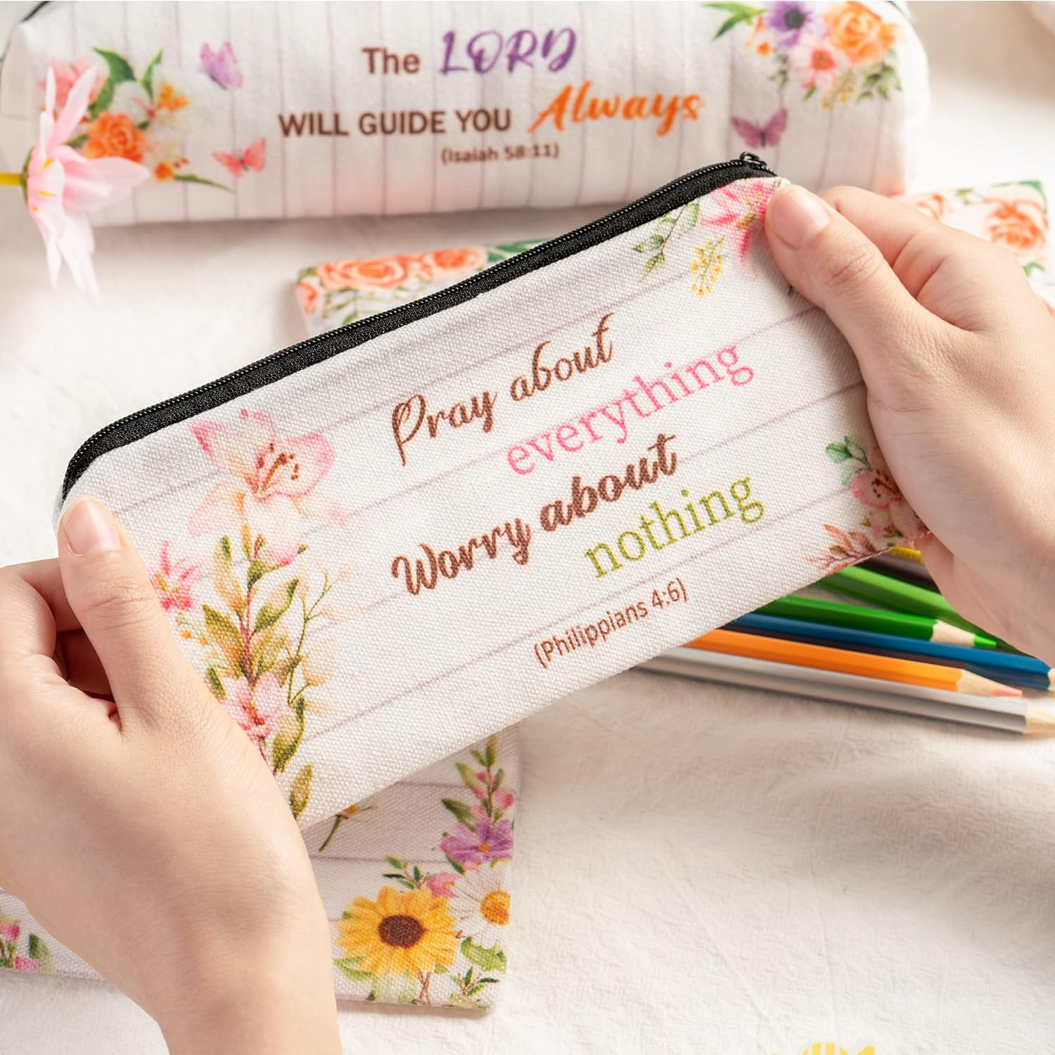 Inspirational Christian Pencil Case - Image 3