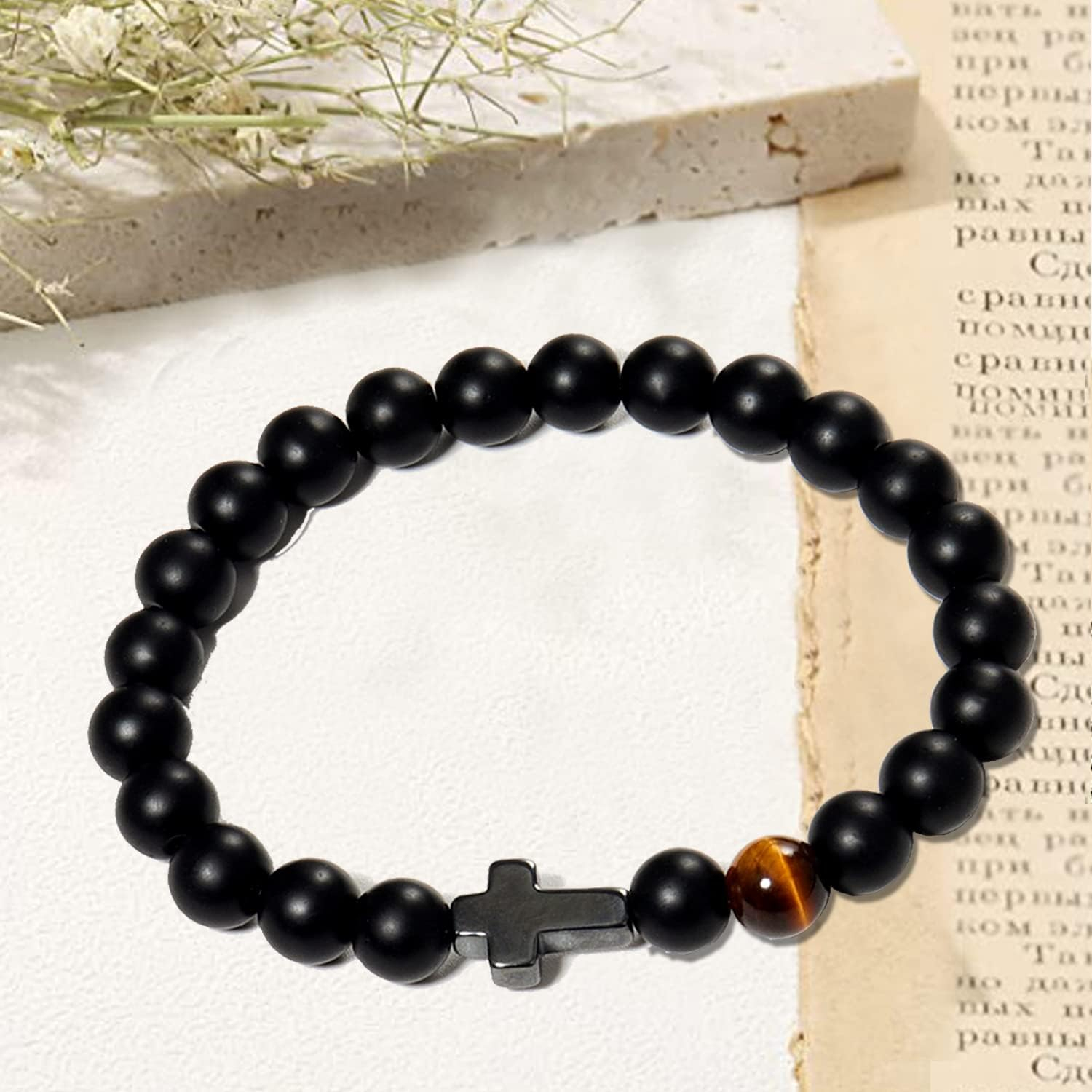 Men’s Christian Bracelet – Faith Leather Wristband with Inspirational Bible Verse - Image 5