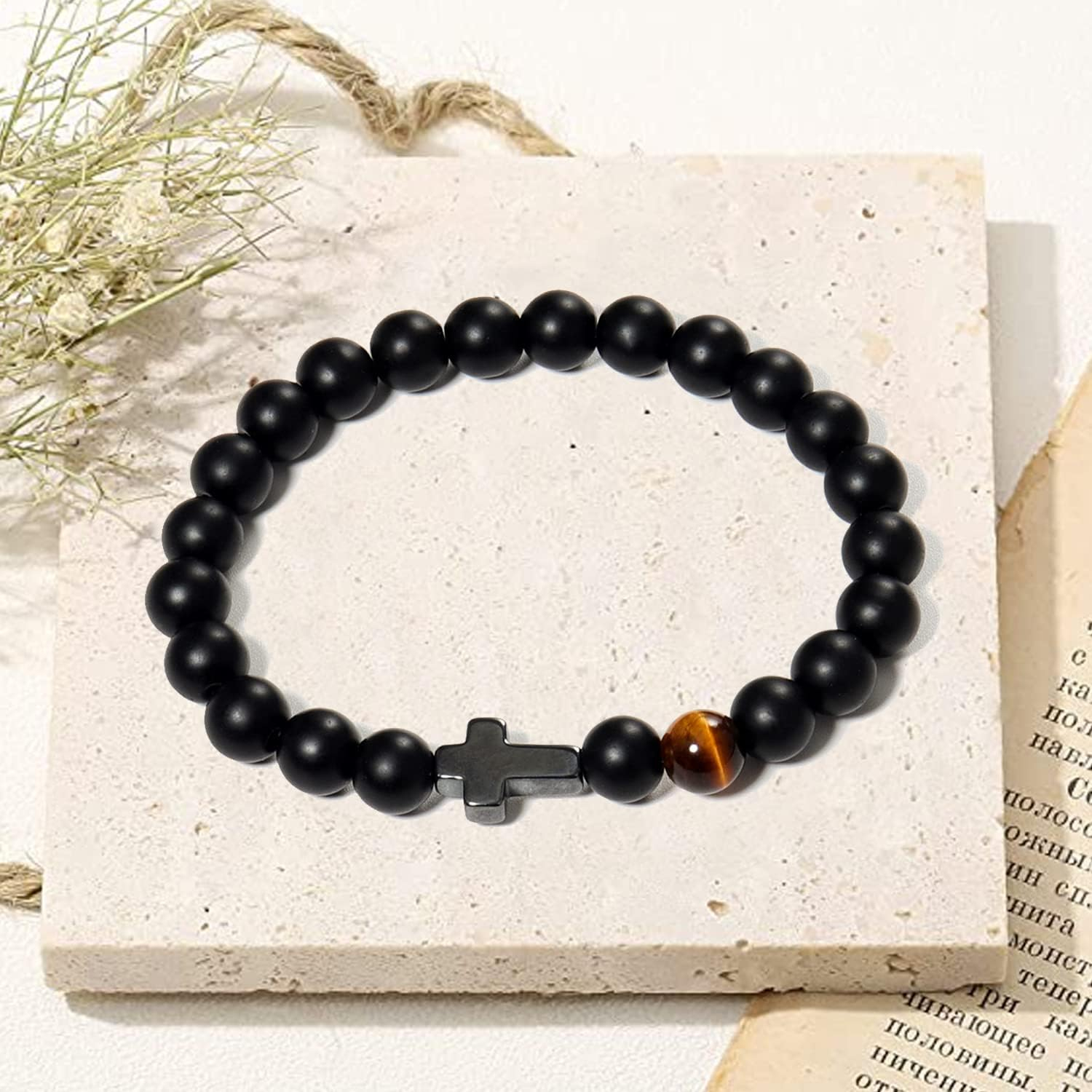 Men’s Christian Bracelet – Faith Leather Wristband with Inspirational Bible Verse - Image 6