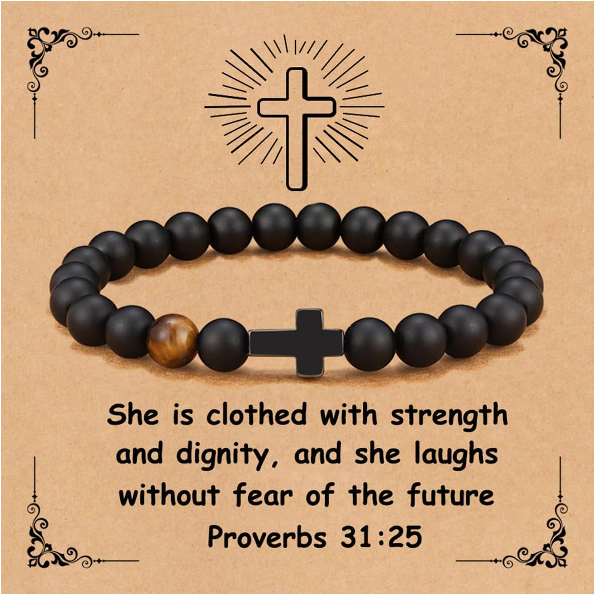 Men’s Christian Bracelet – Faith Leather Wristband with Inspirational Bible Verse - Image 11
