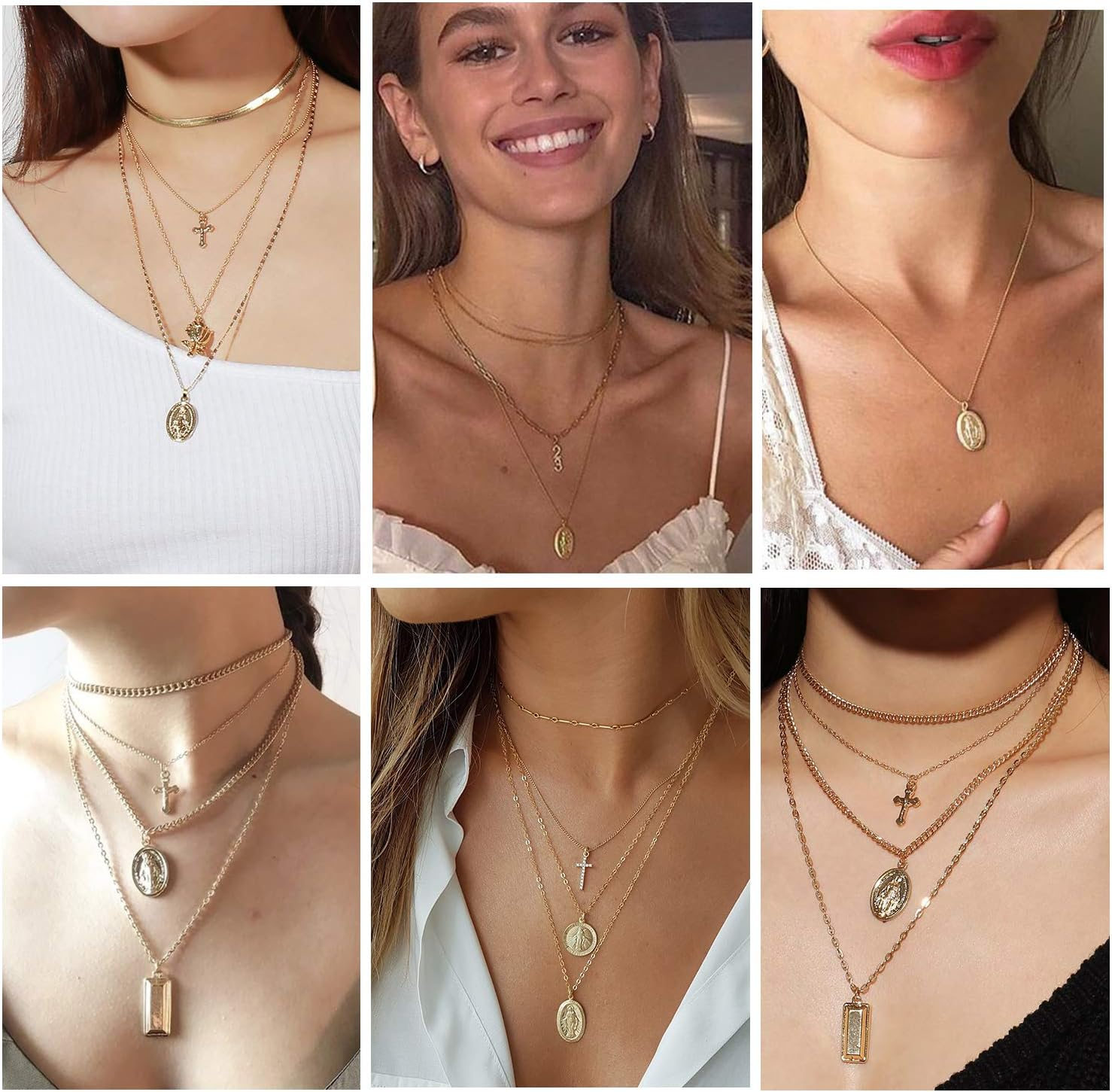 Virgin Mary Necklace – Unisex Medallion Pendant by U7 - Image 25