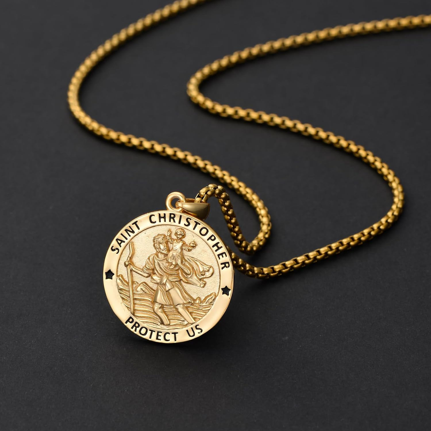 Sterling Silver St. Christopher Necklace – Unisex Christian Protection Pendant - Image 10