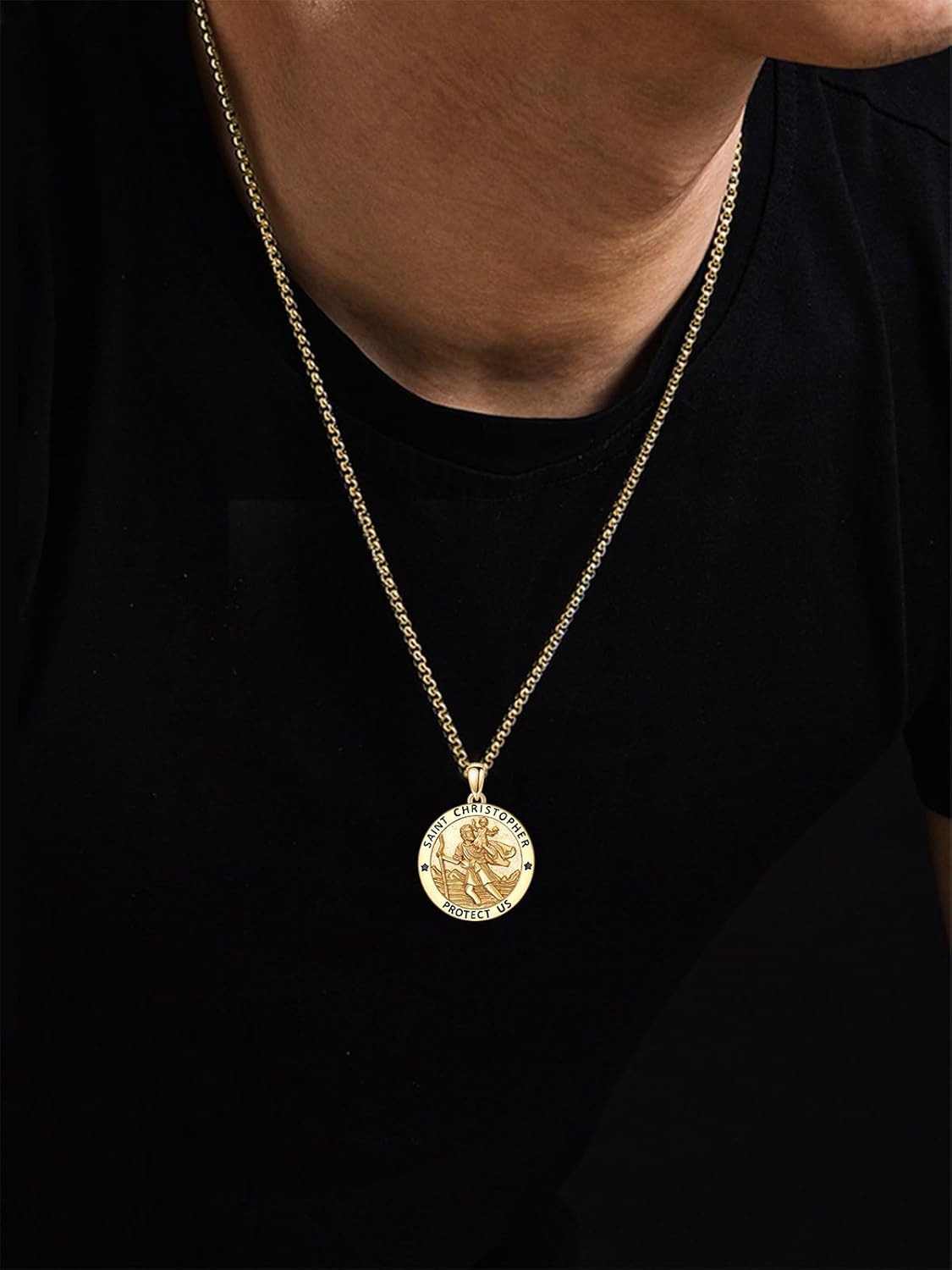 Sterling Silver St. Christopher Necklace – Unisex Christian Protection Pendant - Image 12