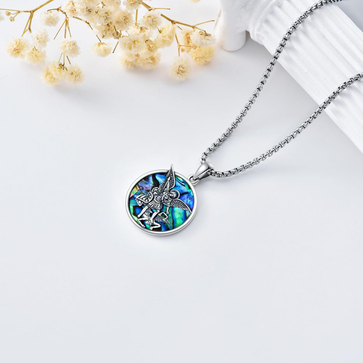Sterling Silver St. Christopher Necklace – Unisex Christian Protection Pendant - Image 25