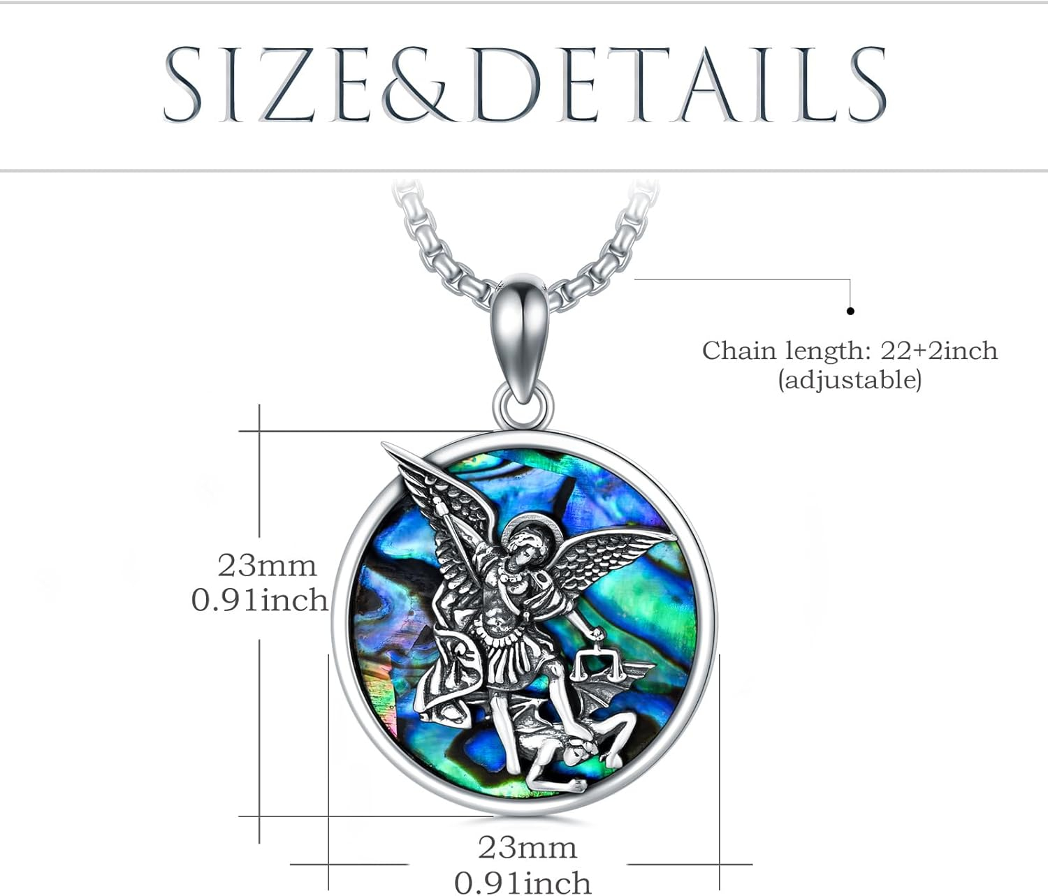 Sterling Silver St. Christopher Necklace – Unisex Christian Protection Pendant - Image 28