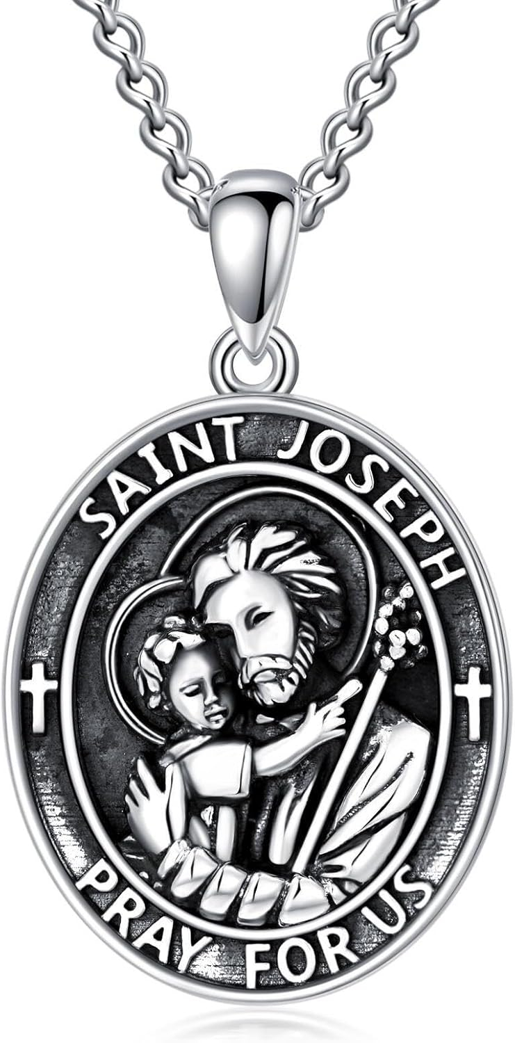 Sterling Silver St. Christopher Necklace – Unisex Christian Protection Pendant - Image 30