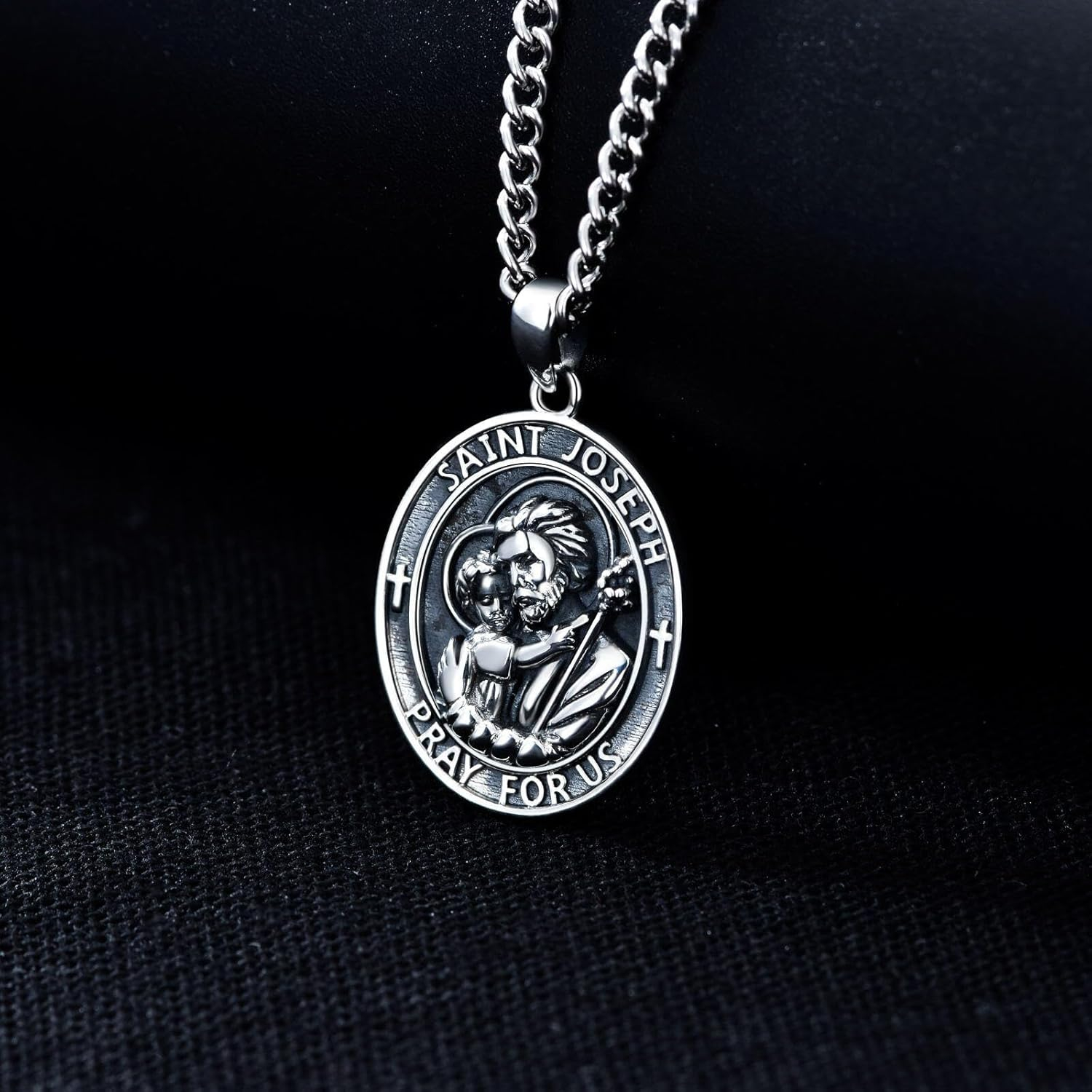 Sterling Silver St. Christopher Necklace – Unisex Christian Protection Pendant - Image 31