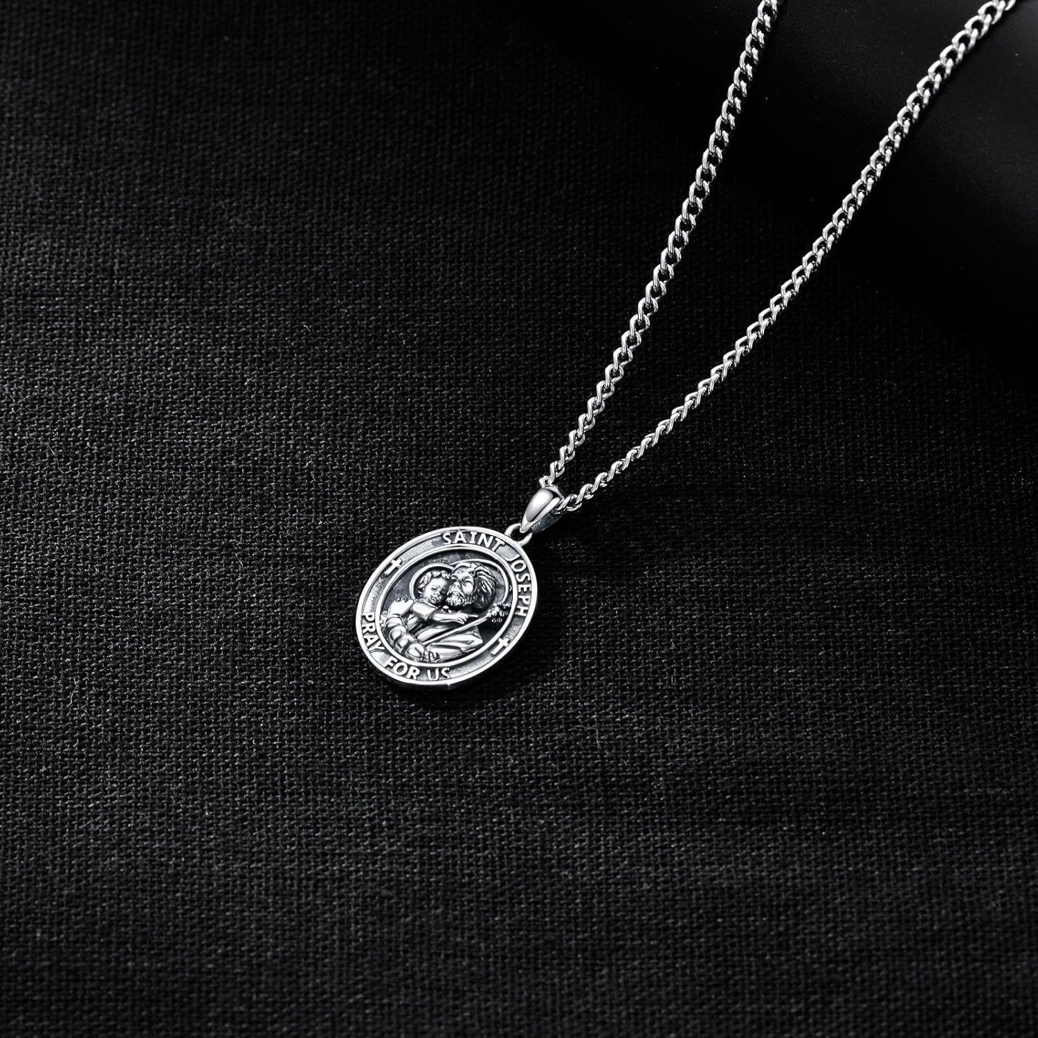 Sterling Silver St. Christopher Necklace – Unisex Christian Protection Pendant - Image 32