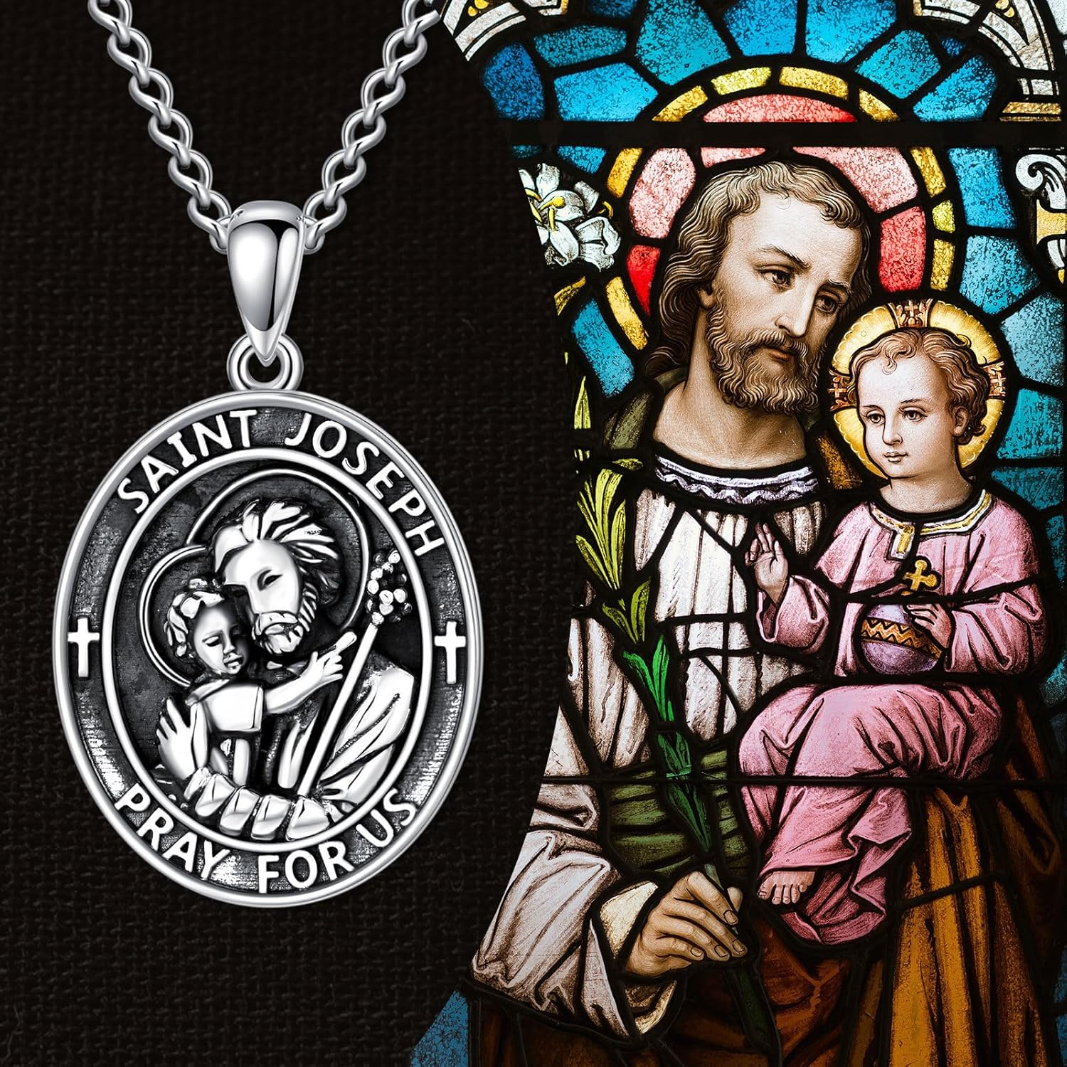 Sterling Silver St. Christopher Necklace – Unisex Christian Protection Pendant - Image 35