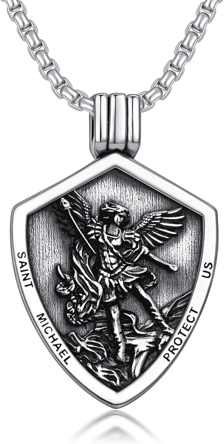 Sterling Silver St. Christopher Necklace – Unisex Christian Protection Pendant - Image 43