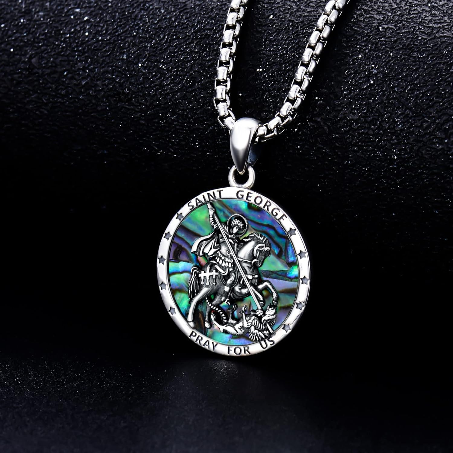 Sterling Silver St. Christopher Necklace – Unisex Christian Protection Pendant - Image 67