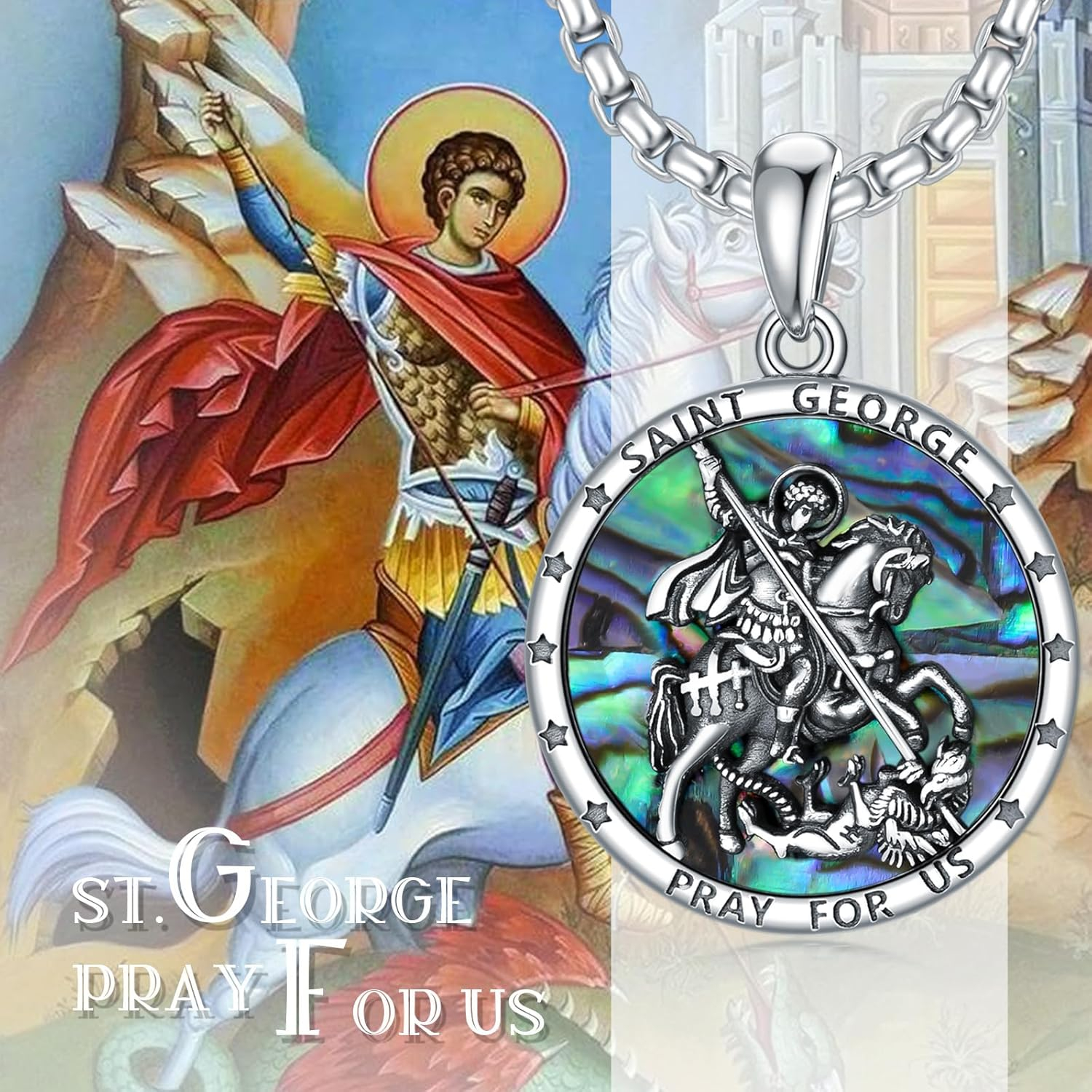 Sterling Silver St. Christopher Necklace – Unisex Christian Protection Pendant - Image 72