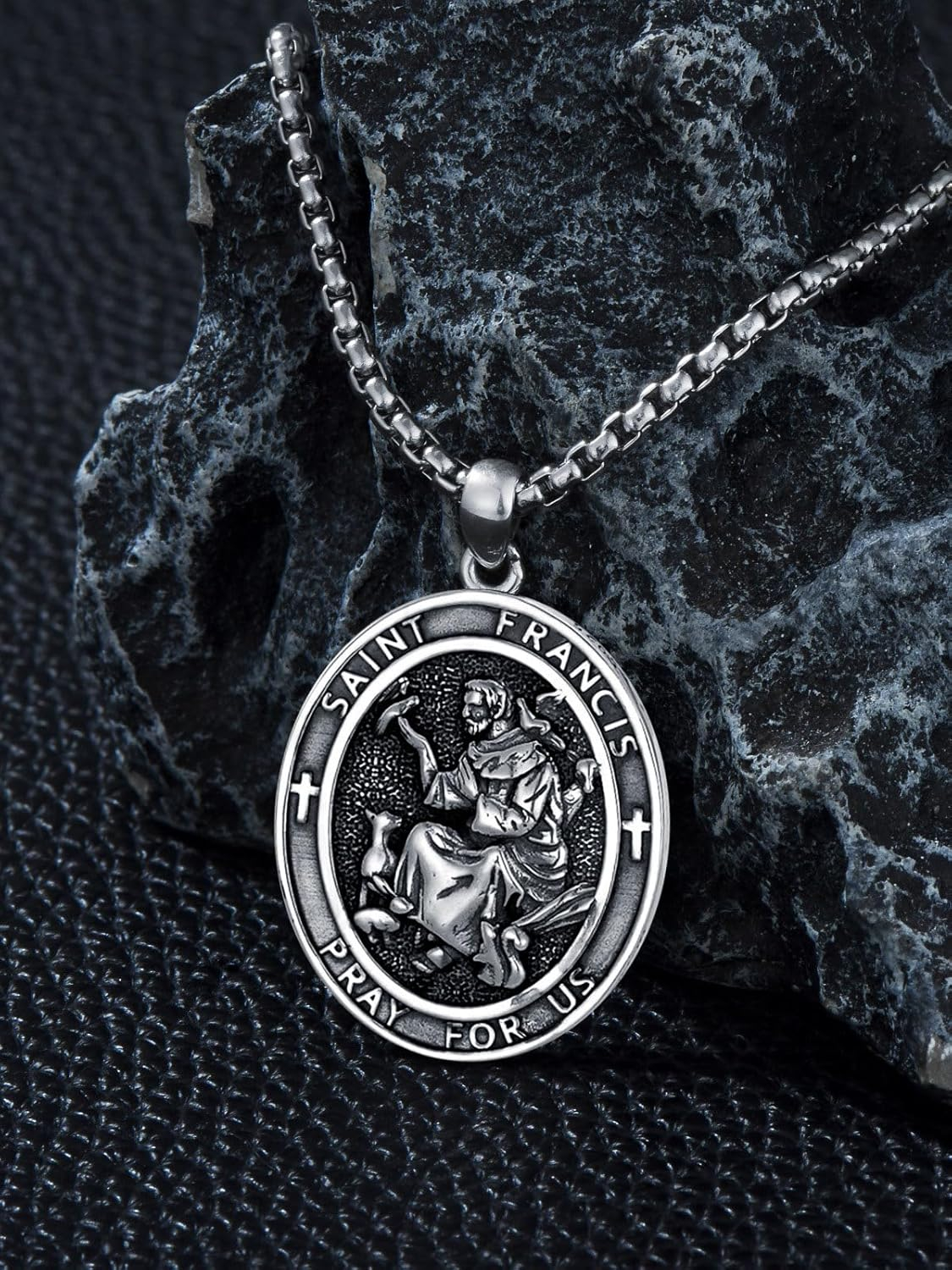 Sterling Silver St. Christopher Necklace – Unisex Christian Protection Pendant - Image 80
