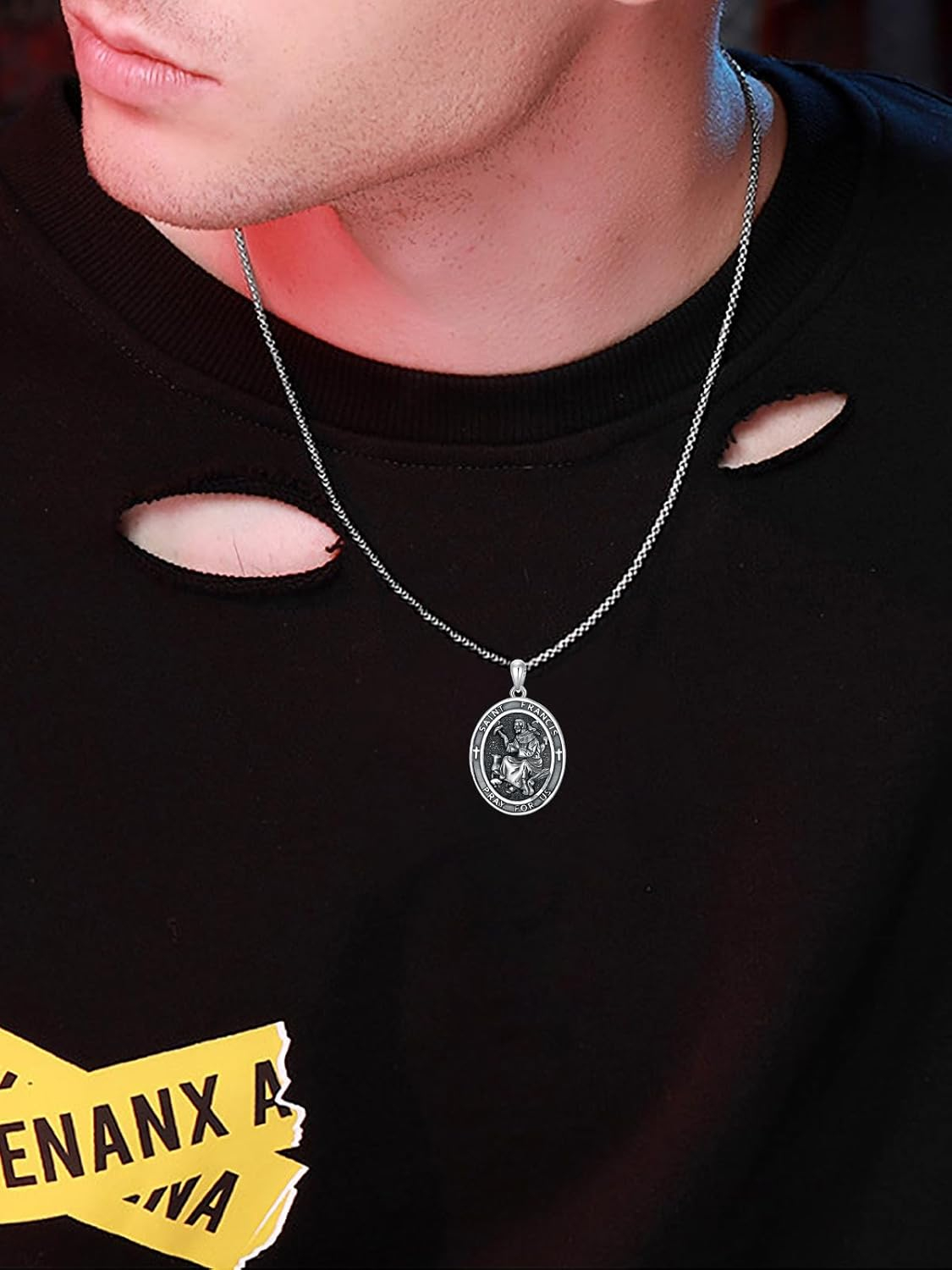 Sterling Silver St. Christopher Necklace – Unisex Christian Protection Pendant - Image 82