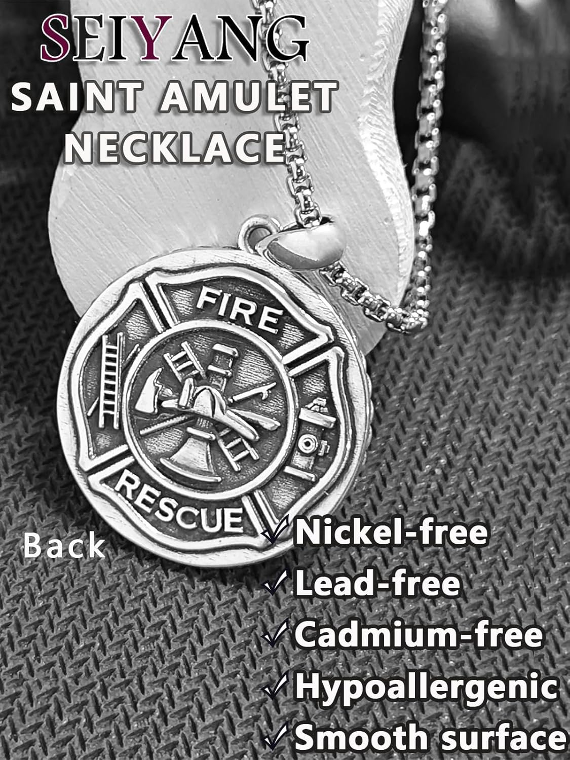 Sterling Silver St. Christopher Necklace – Unisex Christian Protection Pendant - Image 94