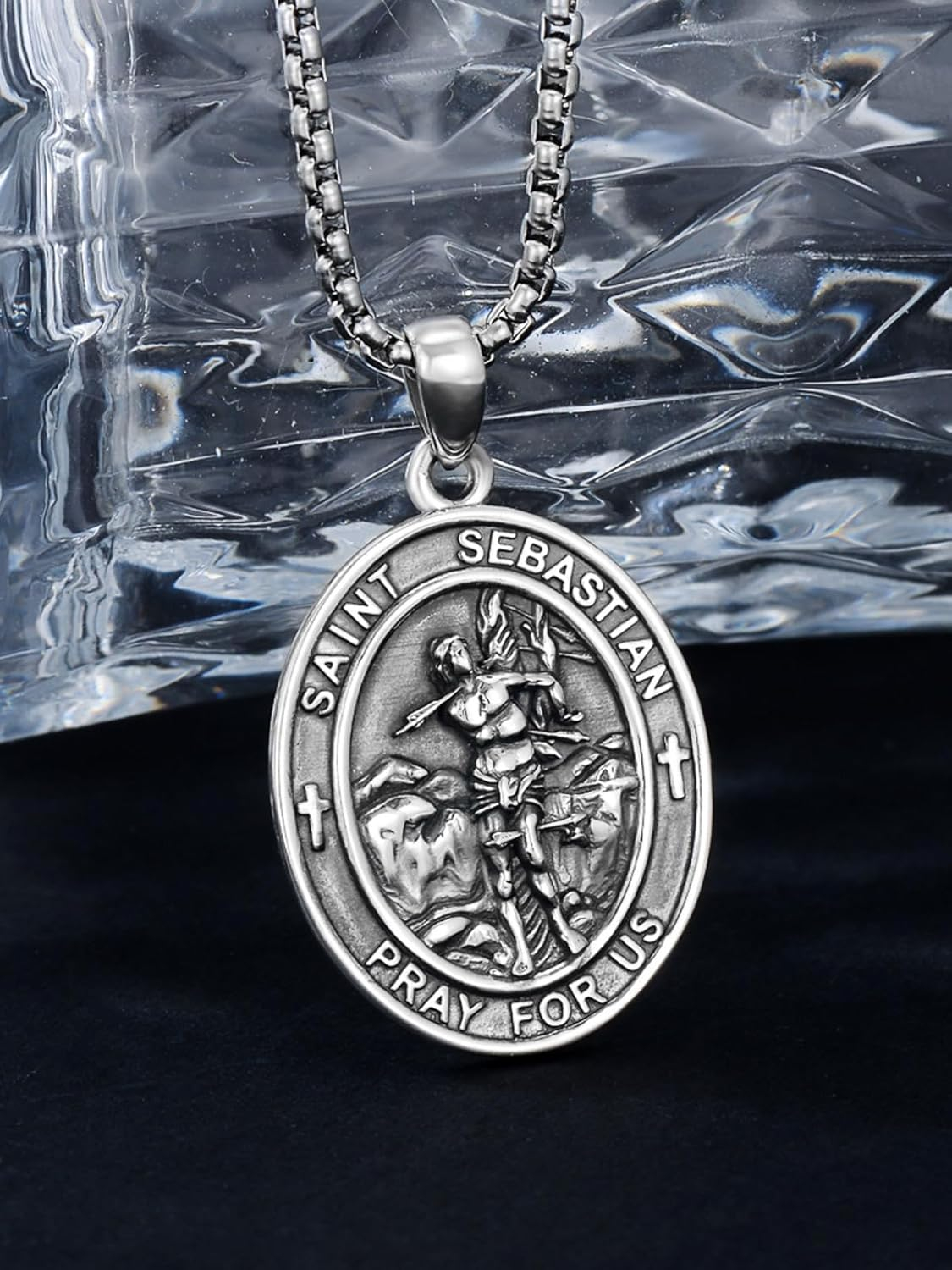 Sterling Silver St. Christopher Necklace – Unisex Christian Protection Pendant - Image 99