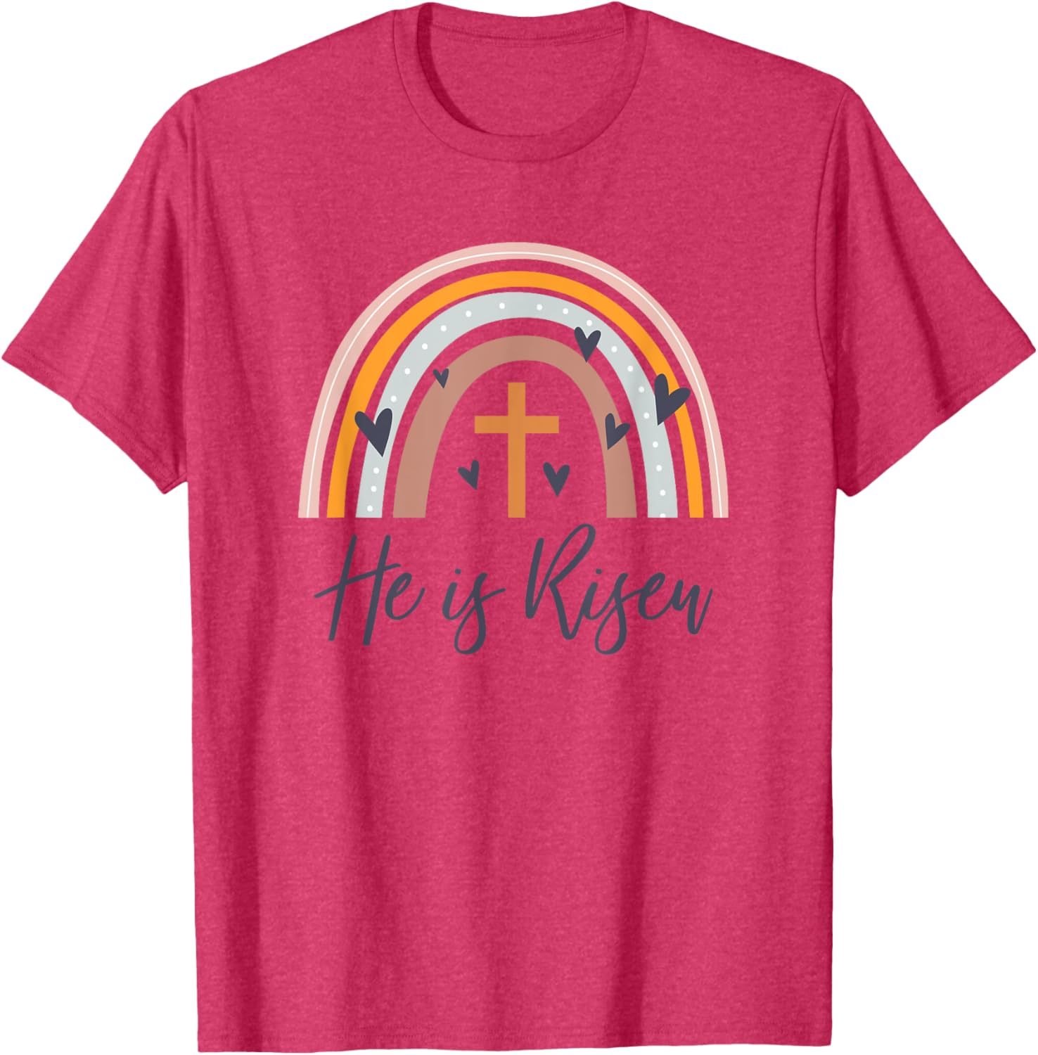 He Is Risen T-Shirt – Unisex Christian Easter Faith Tee in Multiple Colours - Image 13