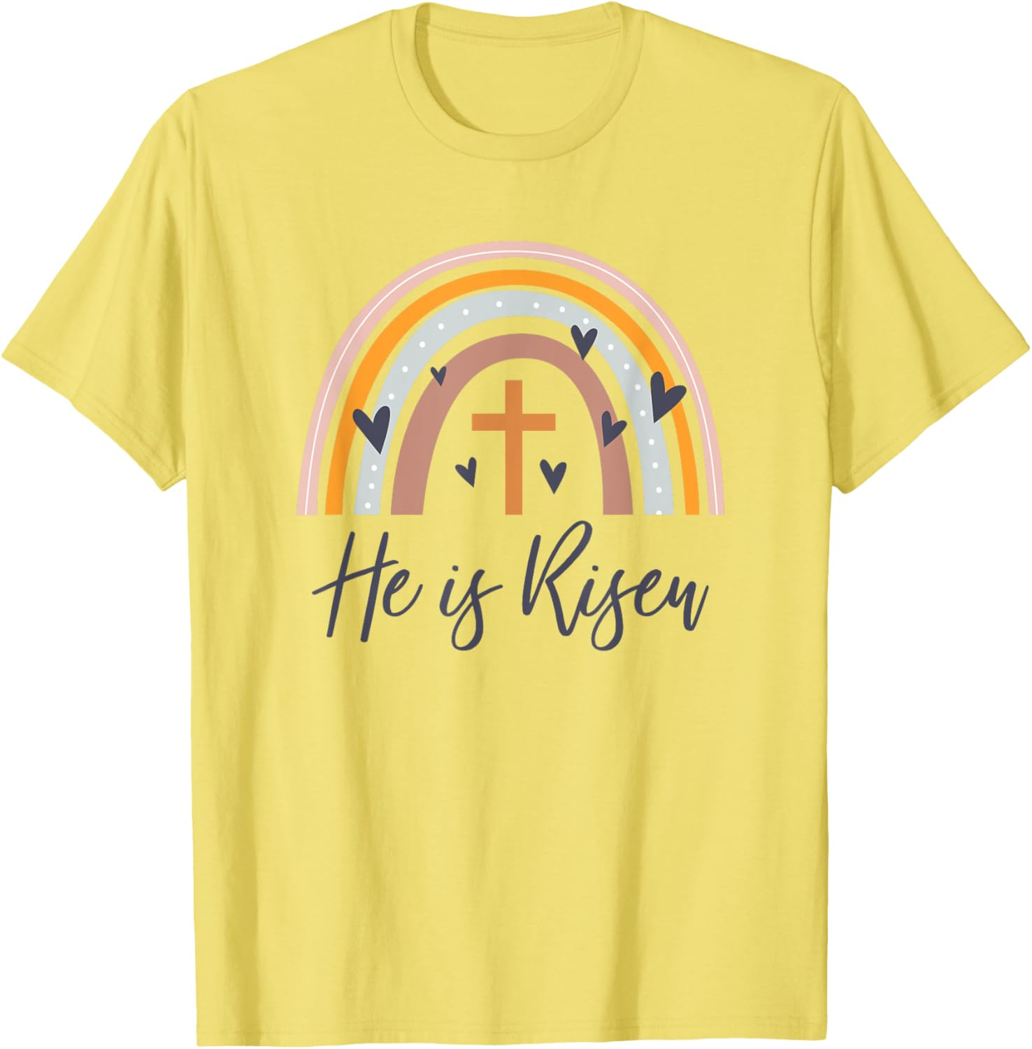 He Is Risen T-Shirt – Unisex Christian Easter Faith Tee in Multiple Colours - Image 24