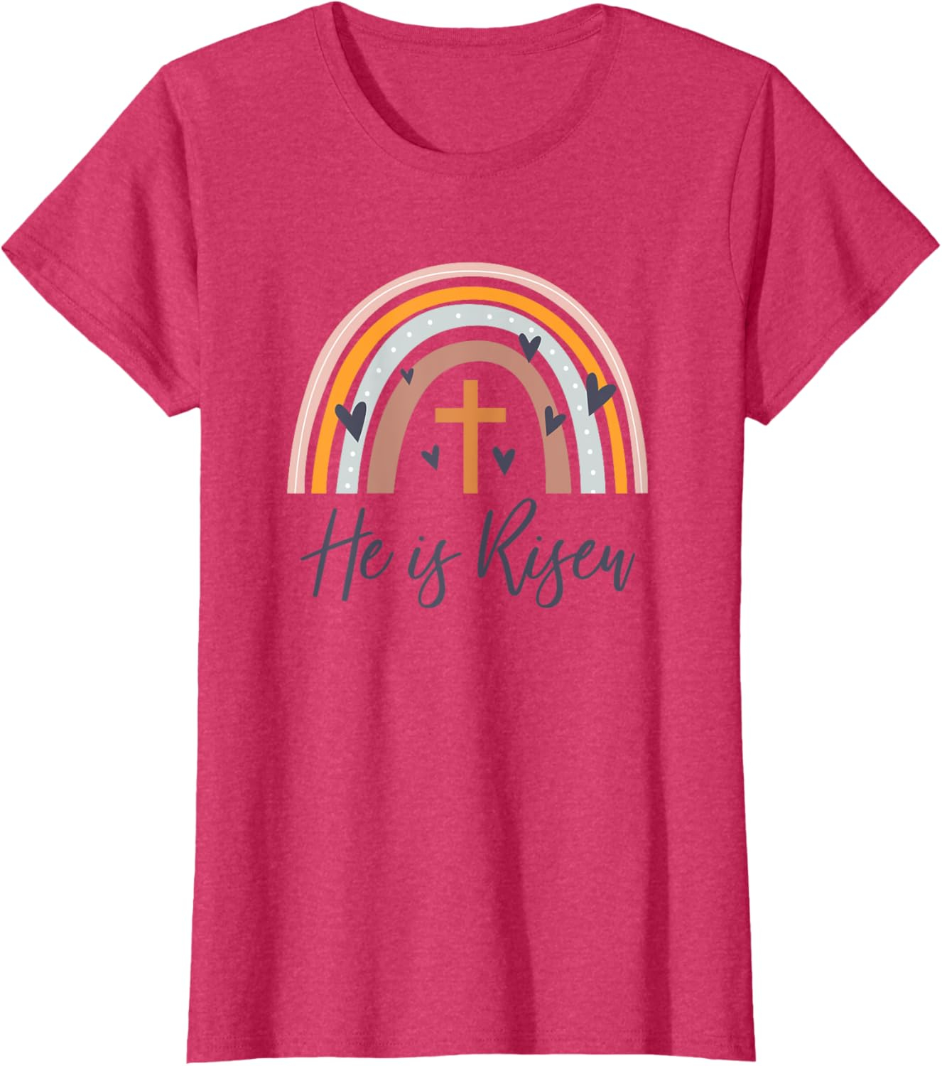 He Is Risen T-Shirt – Unisex Christian Easter Faith Tee in Multiple Colours - Image 26