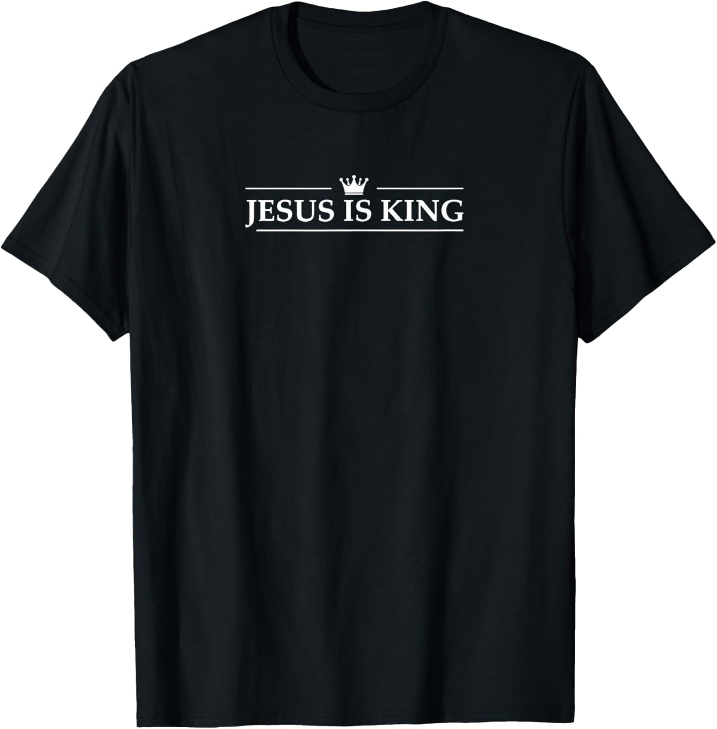 Jesus Is King T-Shirt – Unisex Christian Crown Design Faith Tee
