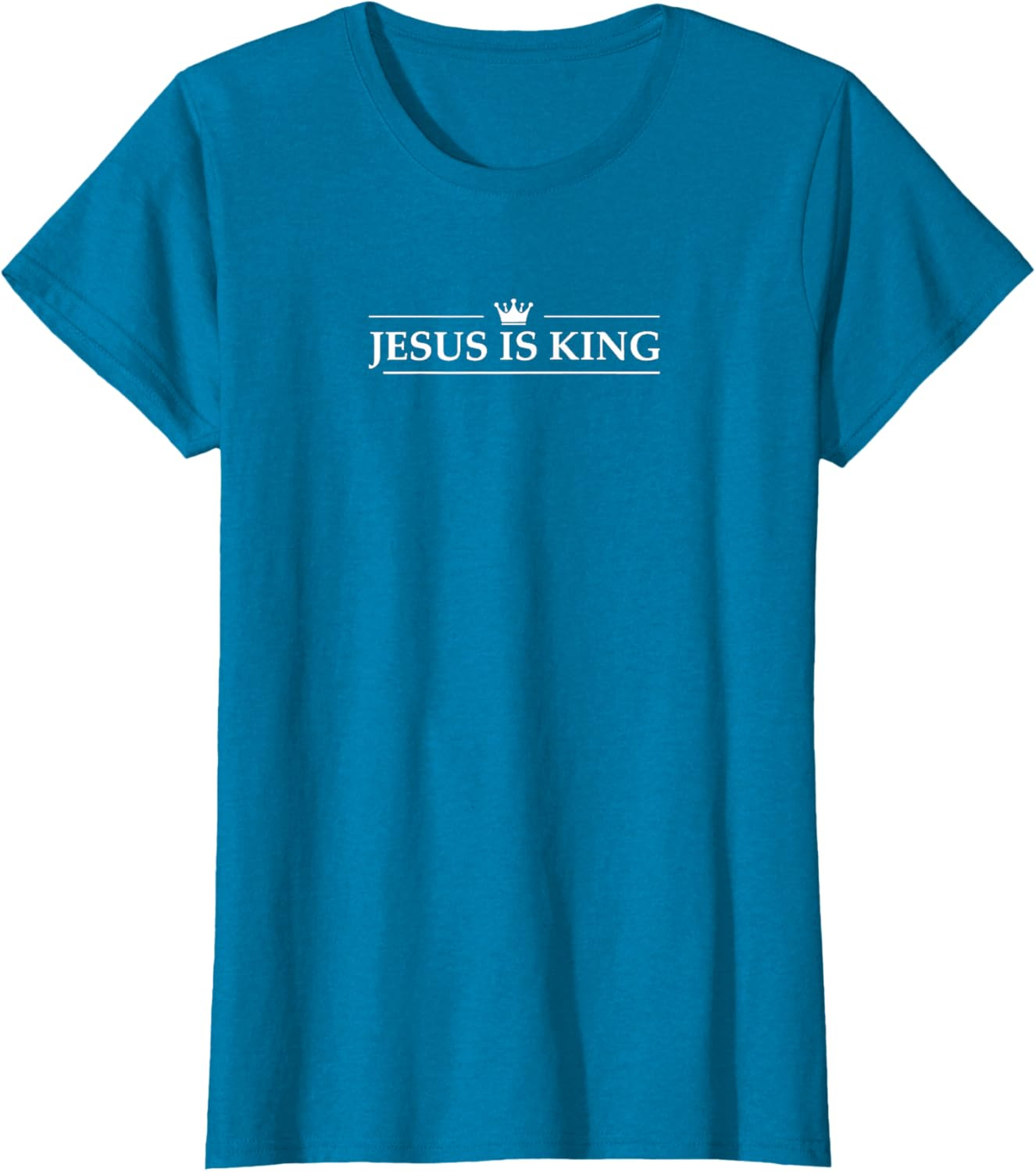 Jesus Is King T-Shirt – Unisex Christian Crown Design Faith Tee - Image 3