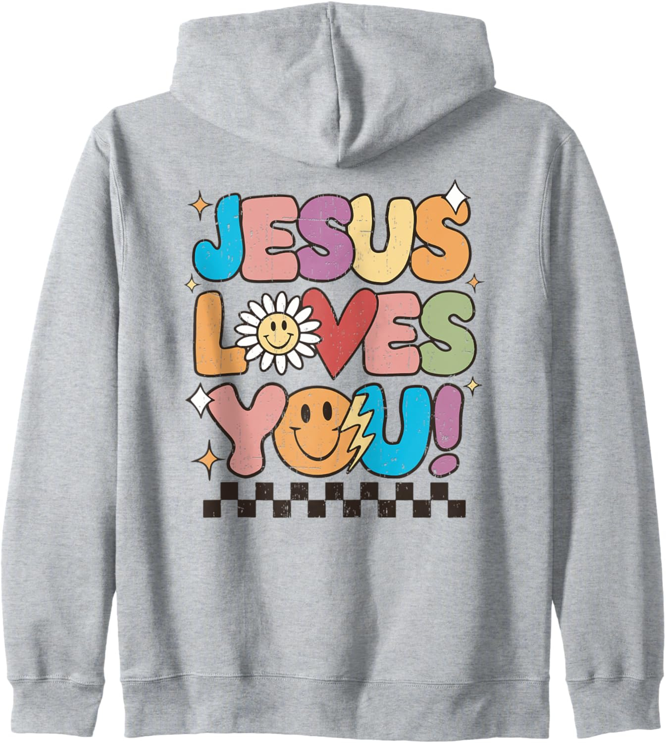 Unisex Jesus Hoodie – Christian Faith Hoodie with Bold Letter Print - Image 4