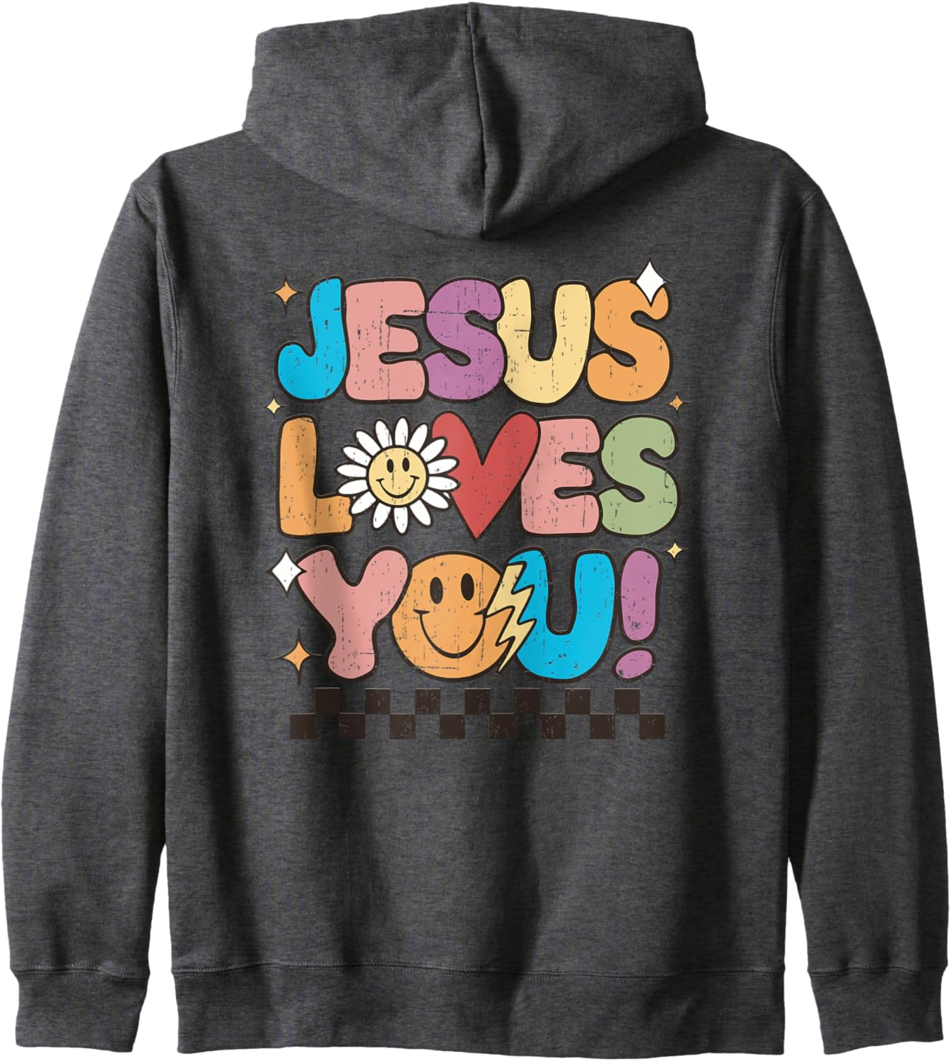 Unisex Jesus Hoodie – Christian Faith Hoodie with Bold Letter Print - Image 6