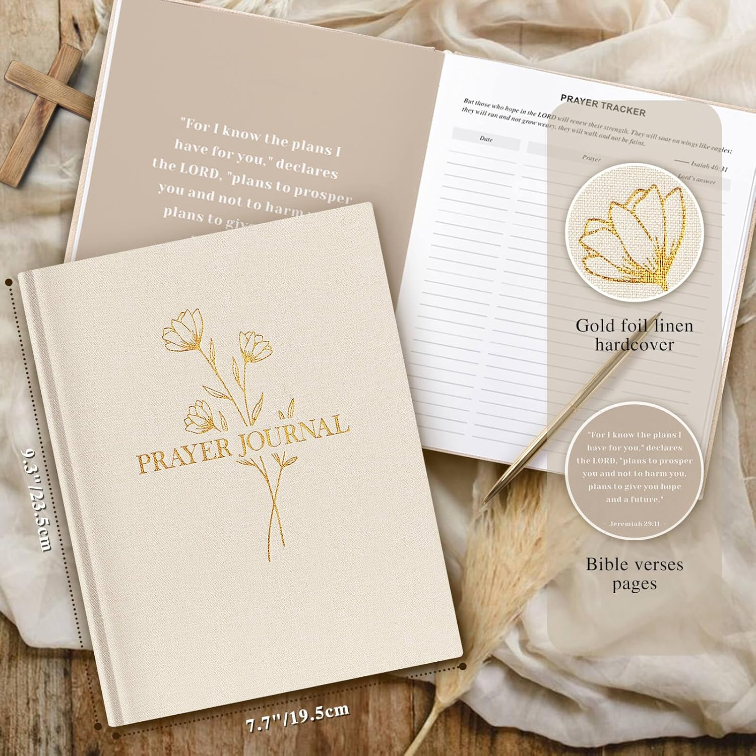 Christian Devotional Journal – Scripture-Inspired Gratitude Notebook - Image 2